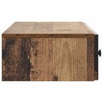 vidaXL Table d'appoint murale 87 5 x 34 5 x 17 cm Bois d'ingénierie