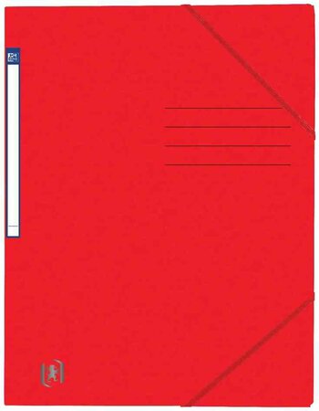 Chemise à élastique Top File+, A4, rouge OXFORD