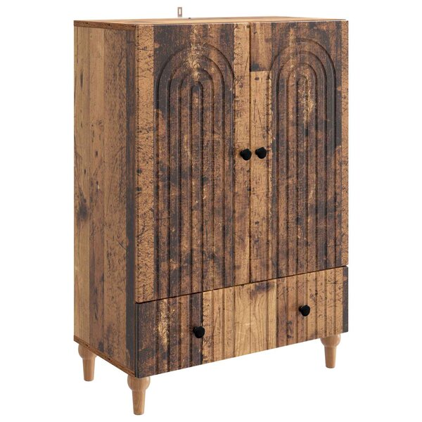 vidaXL Buffet Bois ancien 66 x 34 5 x 95 cm Bois d'ingénierie