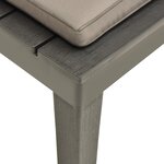 vidaXL Chaise de salon de jardin avec coussin Plastique Anthracite