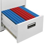 vidaXL Classeur Gris clair 46x62x133 cm Acier