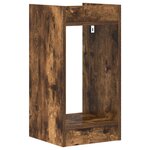 vidaXL Support de Plante 2 pièces Chêne fumé 30 x 30 x 60 cm