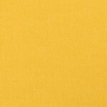 vidaXL Chaise de détente et repose-pied Jaune moutarde Tissu