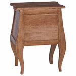 vidaXL Coffre de rangement 48 x 35 x 64 cm Bois de Mahogany Massif