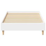 vidaXL Cadre de lit sans matelas blanc 75x190 cm bois d'ingénierie