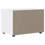 vidaXL Meuble TV VISNES blanc 60x40x38 cm bois d'ingénierie