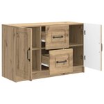 vidaXL Buffet Chêne artisanal 89 x 34 5 x 57 cm Bois d'ingénierie