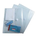 Sachet De 5 Pochettes-enveloppes Perforées Polypropylène - A4 - Incolore - X 10 - Exacompta