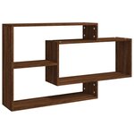 vidaXL Étagère murale Chêne marron 104x20x58 5 cm Bois d'ingénierie