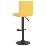 vidaXL Tabouret de bar Jaune moutarde Tissu