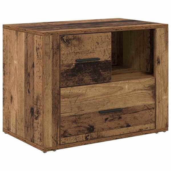 vidaXL Cabinet de chevet Bois ancien 35 x 60 x 50 cm Bois d'ingénierie