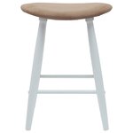 vidaXL Chaises de salle à manger 2 Pièces Blanc 46 x 37 x 63 cm