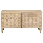 vidaXL Table basse 80x50x40 cm bois de manguier massif