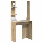 vidaXL Bureau Chêne Sonoma 78 5 x 37 x 154 5 cm Bois d'ingénierie