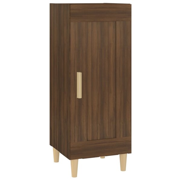 vidaXL Buffet Chêne marron 34 5x34x90 cm Bois d'ingénierie