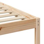 vidaXL Cadre de lit avec tables de chevet Marron 90 x 190 cm
