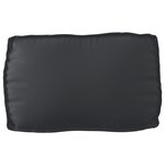 vidaXL Set de coussins de palette 3 Pièces Noir 120 x 80 x 12 cm