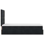 vidaXL Cadre de lit ottoman avec matelas noir 80x200 cm velours