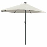 vidaXL Parasol de jardin Couleur sable 294 x 150 x 223 cm tissu