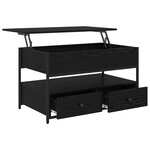 vidaXL Table basse Chêne noir 85 x 50 x 50 cm Bois d'ingénierie