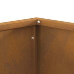 vidaXL Braise Marron 40 x 40 x 35 cm Acier