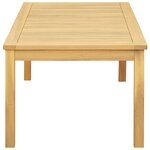 vidaXL Table basse Acacia clair 110 x 60 x 45 cm Bois d'Acacia Massif