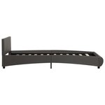 Vidaxl cadre de lit gris similicuir 100 x 200 cm