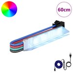 vidaXL Bande LED 12 Pièces Noir et Blanc 1745 mm Cuivre et plastique