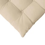 vidaXL Coussins de siège 4 Pièces Crème 40 x 40 x 6 cm Microfibre