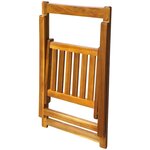 vidaXL Ensemble à manger d'extérieur pliable 5Pièces Bois d'acacia solide