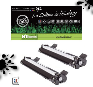 TN1050 - 2 X Noir - Cartouche d'encre Toner - Grande capacité