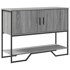 vidaXL Table console sonoma gris 100x35x74 5 cm bois d'ingénierie