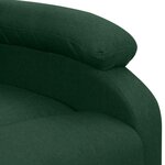 vidaXL Fauteuil Vert foncé Tissu