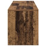 vidaXL Meuble TV avec LED Bois Vieilli 140x34x40 cm Bois reconstitué