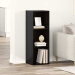 vidaXL Meuble TV Chêne noir Bois d'ingénierie