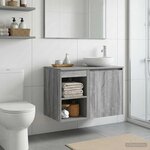 vidaXL Meuble de Salle de Bain In-between Sonoma gris 30 x 35 x 50 cm