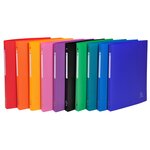 Classeur 4 Anneaux 15mm Polypropylène Opak - A4 - Couleurs Assorties - X 20 - Exacompta