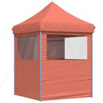 vidaXL Tente de fête Terre cuite 200 x 200 x 306 cm Tissu Oxford