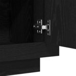 vidaXL Buffet Noir 92 x 35 x 75 cm Bois d'ingénierie