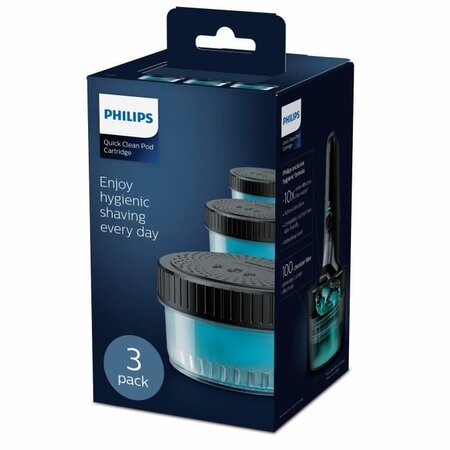 Philips cc13/50 pack de 3 recharges liquide quick clean pod