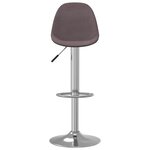 vidaXL Tabourets de bar lot de 2 taupe tissu