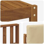 vidaXL Ensemble de canapés d'extérieur 6 Pièces Naturel et Beige