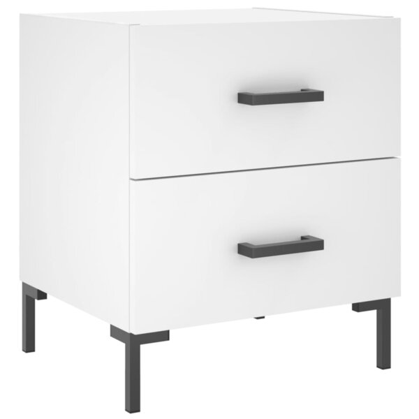 vidaXL Table de chevet blanc 40x35x47 5 cm bois d’ingénierie