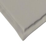 vidaXL Coussins de siège 4 Pièces Gris clair 47 x 36 x 2 cm Polyester