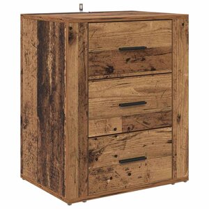vidaXL Cabinet de chevet Bois ancien 50 x 36 x 60 cm Bois d'ingénierie