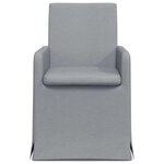 vidaXL Chaises de salle à manger 2 Pièces Gris clair 57 x 67 x 95 cm