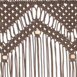 vidaXL Rideau en macramé Taupe 140x240 cm Coton