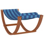 vidaXL Hamac à bascule pour enfants rayure bleue tissu