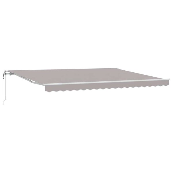 vidaXL Auvent Rétractable 450 × 350 cm Gris clair