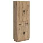 vidaXL Ensemble de Meubles 2 Pièces Chêne artisanal Bois d'ingénierie